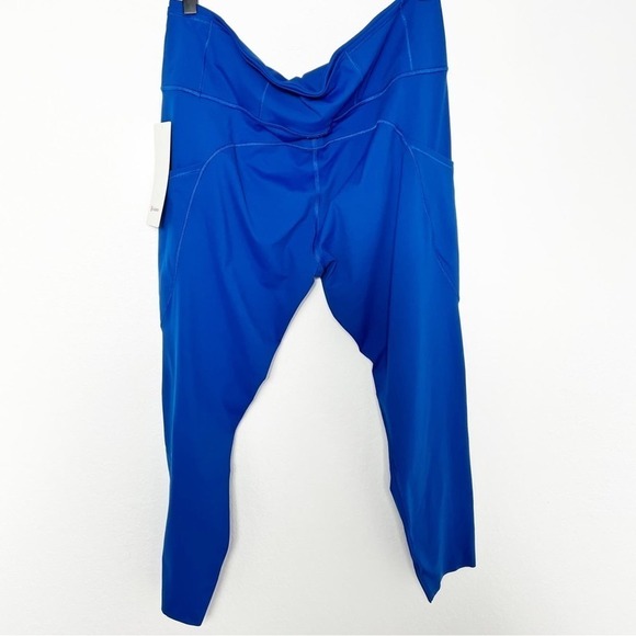 LULULEMON ATHLETICA FAST AND FREE HR WOMEN SYMPHONY BLUE  LEGGINGS 25" BRAND NEW - Picture 2 of 8